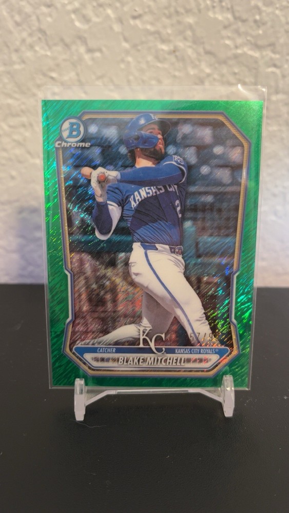 2026 Bowman Chrome – Blake Mitchel Green Shimmer /99 #BCP-13