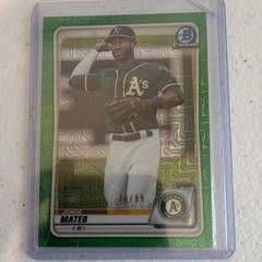 Topps 2020 Bowman Chrome Prospects Jorge Mateo BCP-207 Green Refractor 78/99