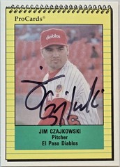 1991 Procards Jim Czajkowski Auto Card #2740 El Paso Diablos Minor League Signed