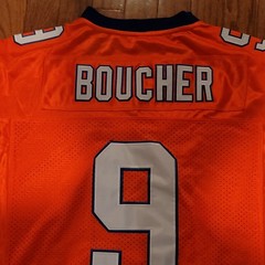 Boucher #9 Bourbon Bowl Football Jersey Orange Medium Waterboy Movie Replica