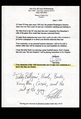 FAN LETTER RESPONSE – TIM CULLEN RE: 1969 WASHINGTON SENATORS, BAS CERTIFIED