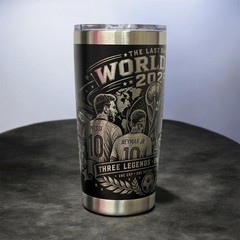 World Cup 2026 « One Last Dance  » 3 Legends Black Tumbler 20 oz Laser engraved