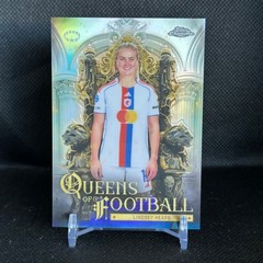 LINDSEY HEAPS Queens of Football QF-28 – 2025/2026 Topps Chrome UEFA OL Lyonnes