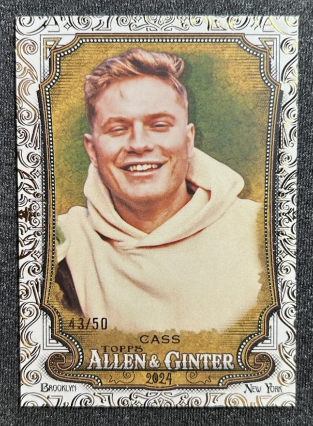 2024 Topps Allen & Ginter Nicky Cass Gold Foil Filigree /50 Content Creator