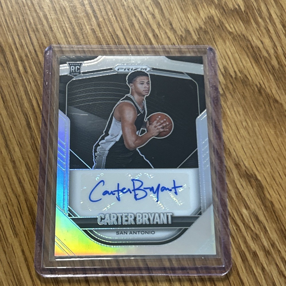 Carter Bryant 2025-26 Panini Prizm Auto Rookie Autographs RC Spurs #PA-BRY