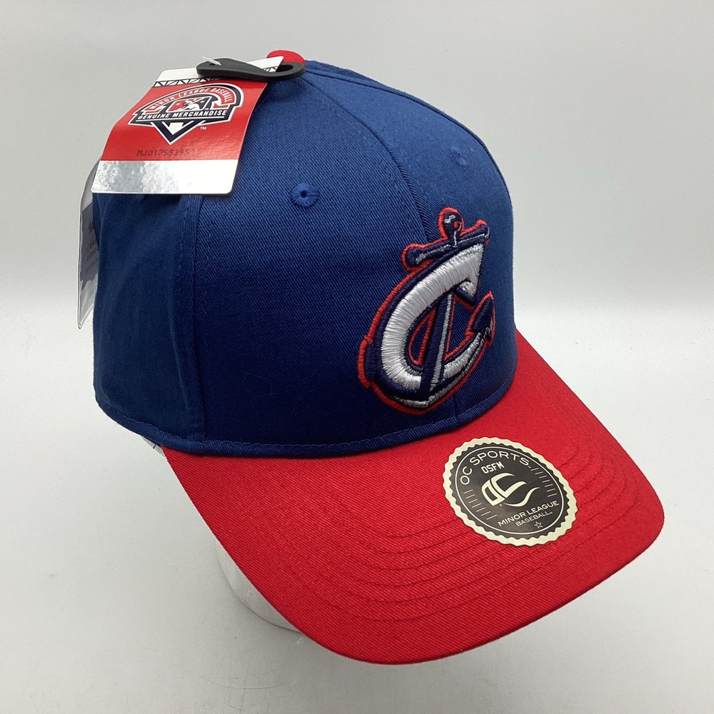 Columbus Clippers OC Sports Adjustable Baseball Cap MiLB OSFM NWT Navy and Red