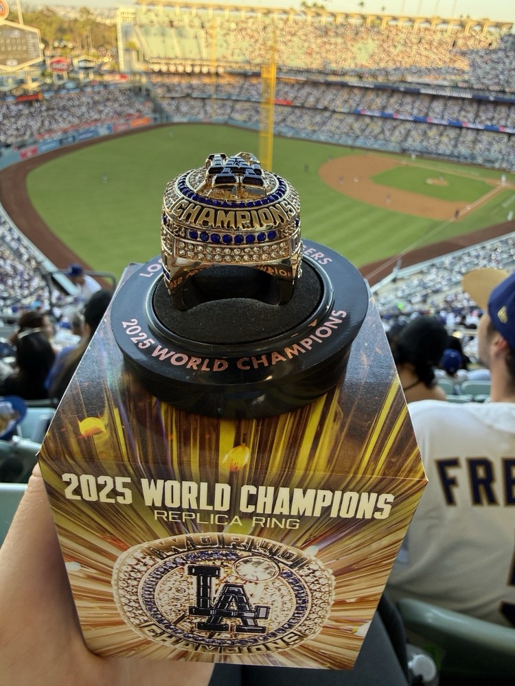 Will Smith Los Angeles Dodgers 2025 World Series Player Ring SGA 7/28/26