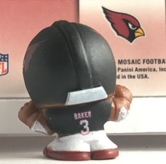 Budda Baker NFL Teenymates 1&Prime; Figure with 2022 Mosaic CAMO PINK MOSAIC Prizm #5