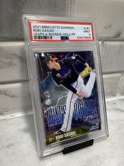 2021 BBM CHIBA LOTTE MARINES LEAPS & BOUND HOLO #LB1 ROKI SASAKI /100 PSA 9