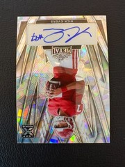 2024 Leaf Metal Nick Evers RC AUTO 2/8 On-Card XRC Silver Crystal Badgers