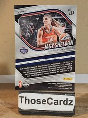 2025 Panini Prizm WNBA Blue Velocity Prizm #113 Jacy Sheldon