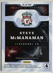 2022-23 Chronicles Steve McManaman Auto 135/139 Origins Premier League Liverpool