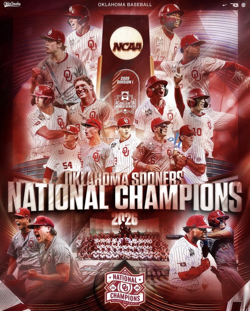 Oklahoma Sooners Baseball National Championship 8×10 Photo