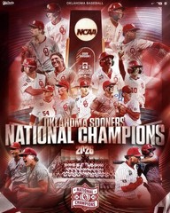 Oklahoma Sooners Baseball National Championship 8×10 Photo