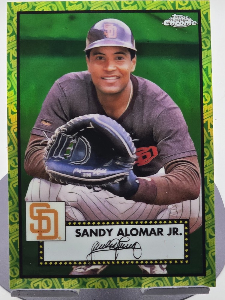 🔥2021 Topps Chrome-Sandy Alomar Jr. #685 Green & Yellow/99🔥