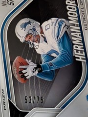 Herman Moore 2025 Panini Prizm Black Red Power Prizms /75