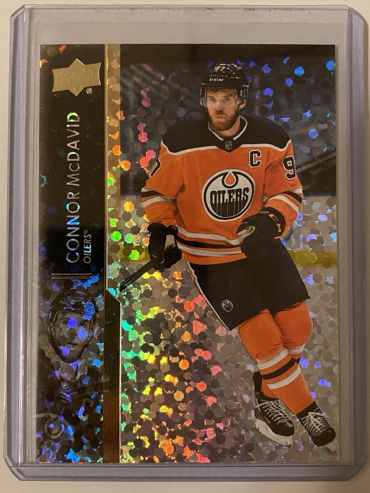 2021-22 Upper Deck Series 1 Connor McDavid Speckled Rainbow Foil #73