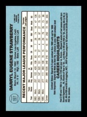 1986 Donruss #197 Darryl Strawberry