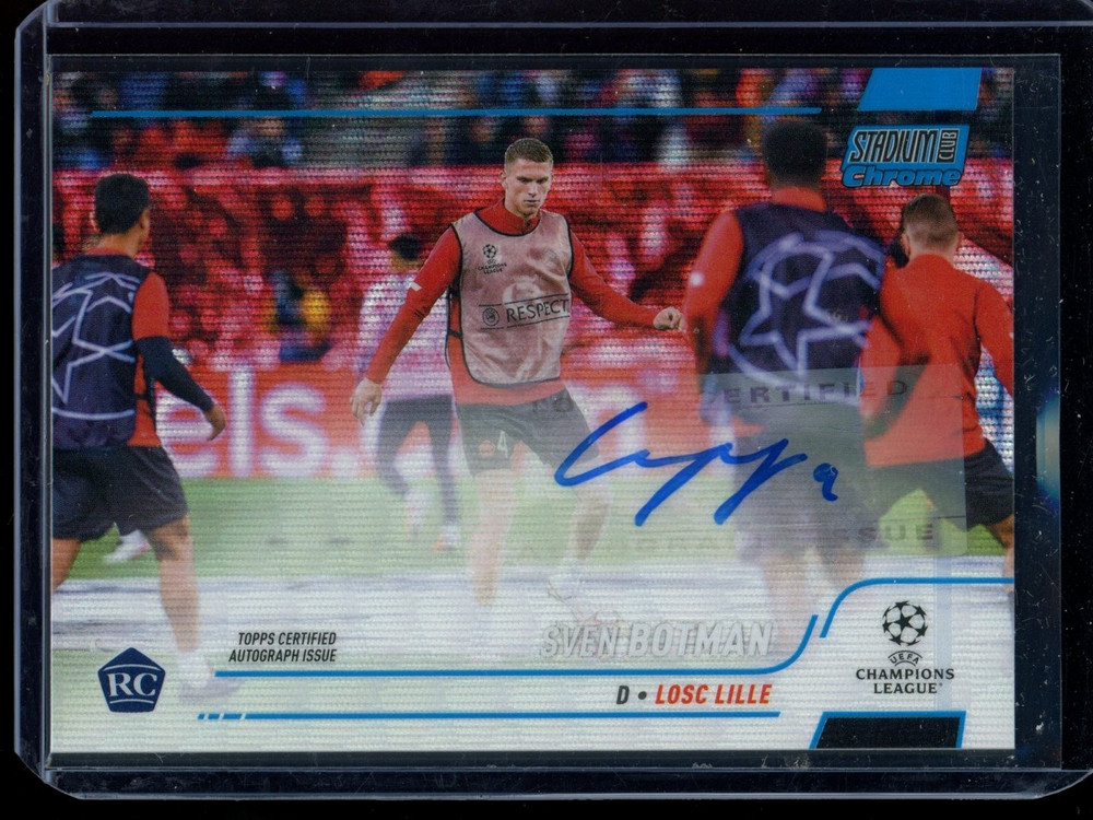 2021-22 Topps Stadium Club Chrome UCC – Chrome Autographs Sven Botman 60/75