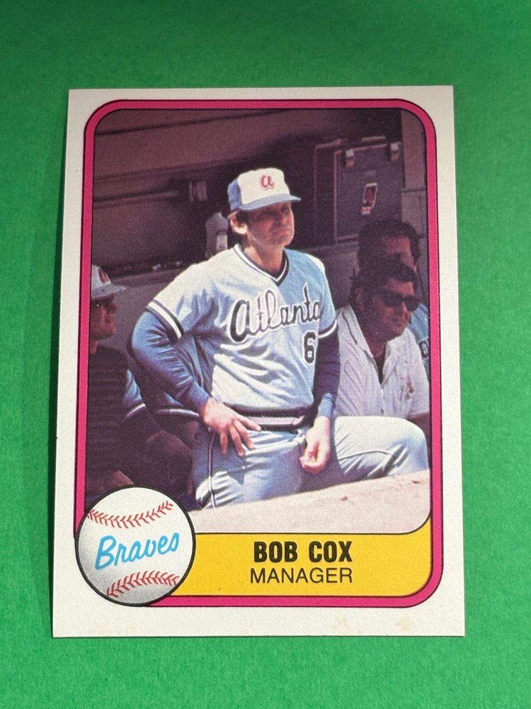 Bob Cox 1981 Fleer Atlanta Braves #247 *N137*