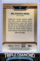 2025 Topps Pixar Gold #4 Mr. Potato Head Gold Lava Etch Refractor #03/10 B313