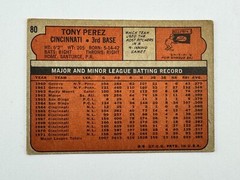 Tony Perez 1972 Topps # 80 HOF MLB Cincinnati Reds