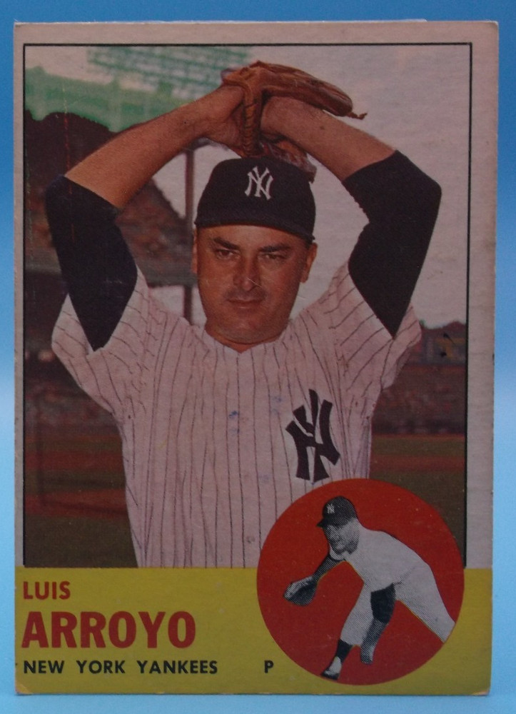 1963 Topps Luis Arroyo Baseball Trading Card (#569)