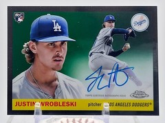 2025 Topps Chrome Platinum #CPA-JWR Justin Wrobleski Chrome Rookie Autograph