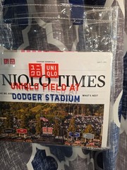 LA Dodgers Father’s Day UNIQLO T-Shirt (XL) & Clear Tote Bag Bundle SGA 6/21