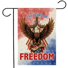250 Years America Garden Flag 12×18 Inches – 250th Anniversary USA Patriotic Gar