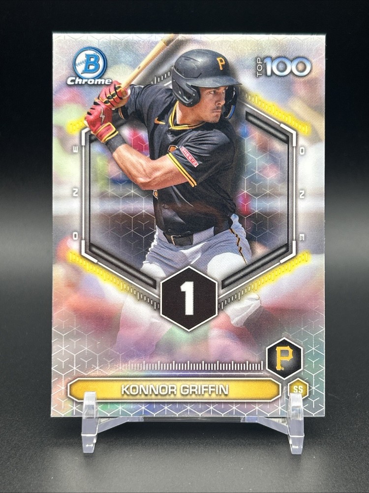 Konnor Griffin 2026 Bowman Top 100 Prospect Refractor #BTP-1 Pittsburgh Pirates