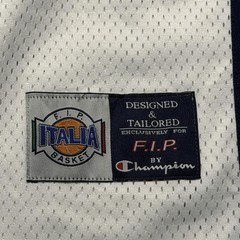 Vintage Italy Basketball Jersey Mens Medium White Blue FIBA Champion Italian