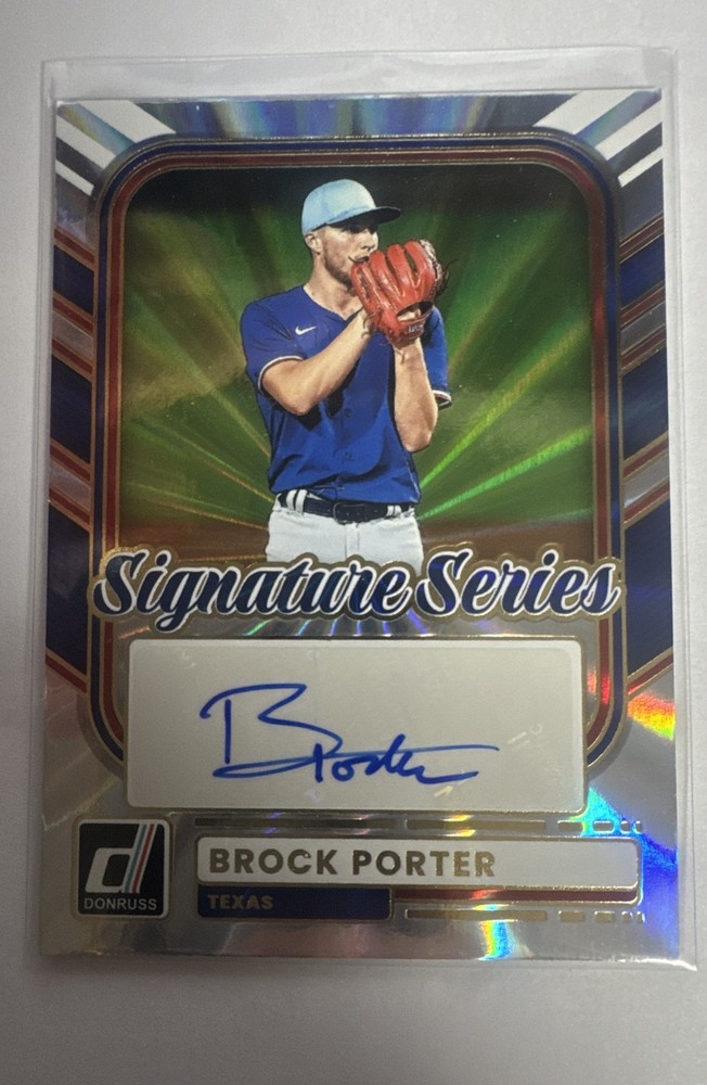 2026 Panini Donruss Signature Series Brock Porter #SS-BP Laser Auto Rangers