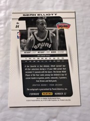 2013 Panini Prizm Sean Elliott Auto #84