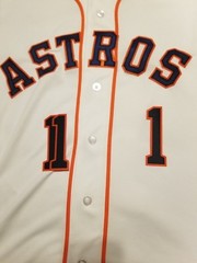 Number #1 Houston Astros Jersey Number lettering kit patch 1 Twill Letter Kit