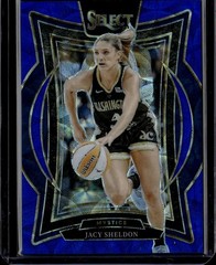 2025 Panini Select WNBA Blue Scope Prizms Jacy Sheldon 081/199 | Mystics