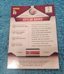 2014 Panini Prizm World Cup Yellow Red Pulsar Keylor Navas Costa Rica #55