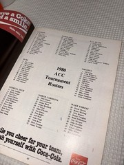 1980 ACC Basketball Tournament Program Guide NCAA Duke Blue Devils Mike Gminski