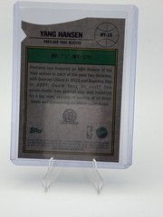 Topps 2025-26 Bowman ROY Favorites Yang Hansen RC Purple Refractor /250 RY-15