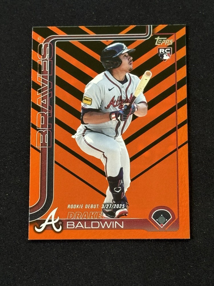 2025 Topps Update Drake Baldwin RC Halloween Black & Orange #US113