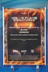 2026 Topps Cosmic Chrome WWE – Solar Flare Signatures Blake Monroe #SFS-BMO