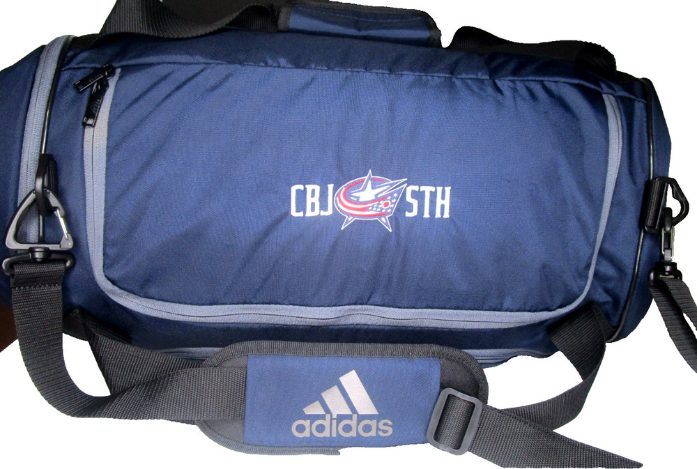 NEW~Columbus Blue Jackets~CBJ 5th Large Team Duffel Bag Navy & Black~Logo