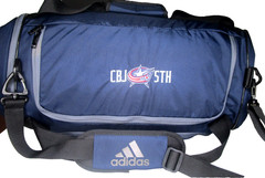 NEW~Columbus Blue Jackets~CBJ 5th Large Team Duffel Bag Navy & Black~Logo