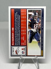 RJ Harvey 2025 Donruss Rookies & Highlights Broncos #DRH-87 Print Run: 2250