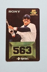 5m Sony Baseball SSP HomeRun Hitters (Card 11/12) Reggie Jackson 563 Phone Card