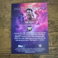 The Rock Topps 2025 Topps Universe WWE #DDE-9 Dazzling Debuts