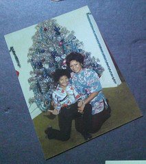 Dwayne Johnson as a Child with Mother (Christmas 1980) 4×6 Photo From 35mm Film