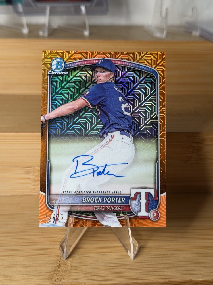 2025 Bowman Brock Porter Orange Mojo Auto /25
