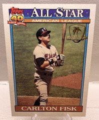 1991 Topps – All-Star Carlton Fisk #393 Operation Desert Shield!!!