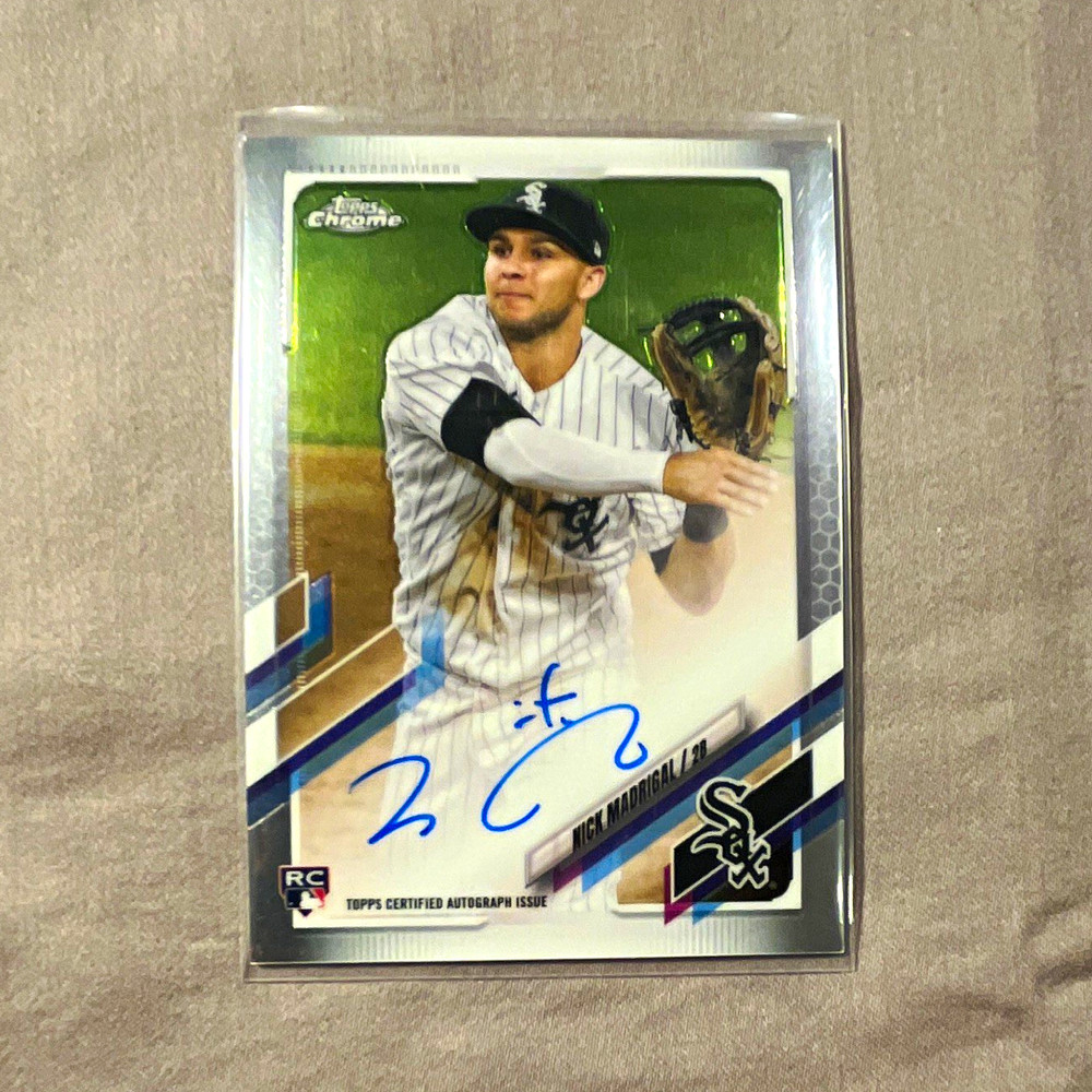 Topps 2021 Chrome Nick Madrigal RC Auto Rookie Autographs RA-NM White Sox